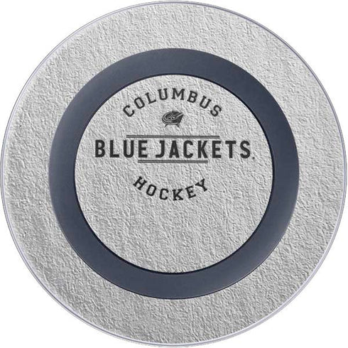 NHL Columbus Blue Jackets Black Text Wireless Charger Skin