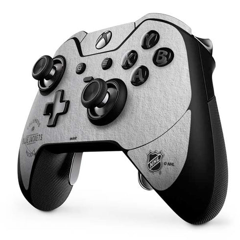 NHL Columbus Blue Jackets Black Text Xbox One Elite Controller Skin