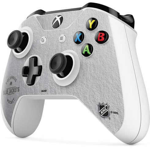 NHL Columbus Blue Jackets Black Text Xbox One S Controller Skin