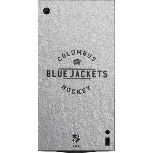 NHL Columbus Blue Jackets Black Text XBox Series X Digital Edition Console Skin