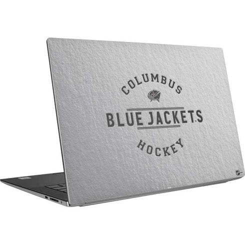 NHL Columbus Blue Jackets Black Text Dell XPS Skin