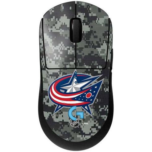 NHL Columbus Blue Jackets Camo G Pro Wireless Gaming Mouse Skin