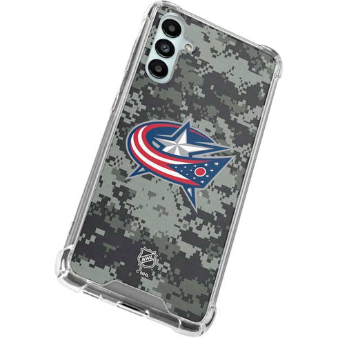 NHL Columbus Blue Jackets Camo Gabb Phone 4 Clear Case