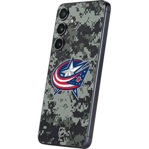 NHL Columbus Blue Jackets Camo Galaxy A16 5G Skin