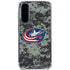 NHL Columbus Blue Jackets Camo Galaxy A36 5G Clear Case