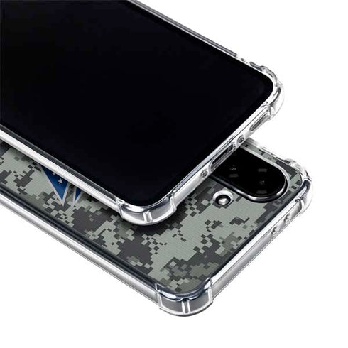 NHL Columbus Blue Jackets Camo Galaxy A36 5G Clear Case