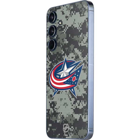 NHL Columbus Blue Jackets Camo Galaxy A36 5G Skin