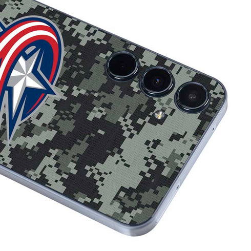 NHL Columbus Blue Jackets Camo Galaxy A55 5G Skin