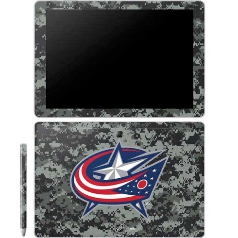 NHL Columbus Blue Jackets Camo Galaxy Book 12in Skin