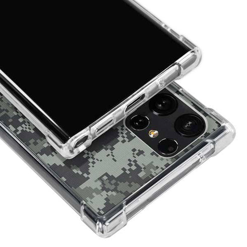 NHL Columbus Blue Jackets Camo Galaxy S23 Ultra Clear Case