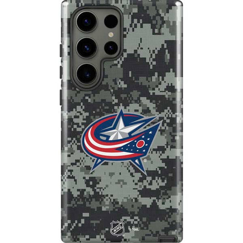 NHL Columbus Blue Jackets Camo Galaxy S23 Ultra Pro Case