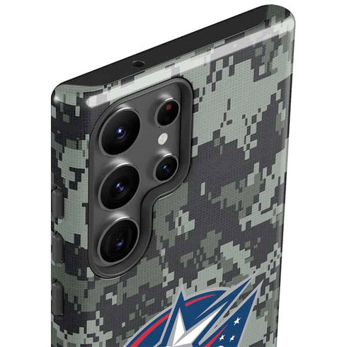 NHL Columbus Blue Jackets Camo Galaxy S23 Ultra Pro Case