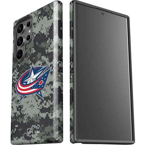NHL Columbus Blue Jackets Camo Galaxy S23 Ultra Pro Case