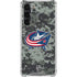 NHL Columbus Blue Jackets Camo Galaxy S24 FE Clear Case
