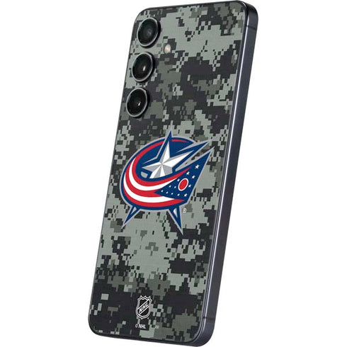 NHL Columbus Blue Jackets Camo Galaxy S25 Plus Skin