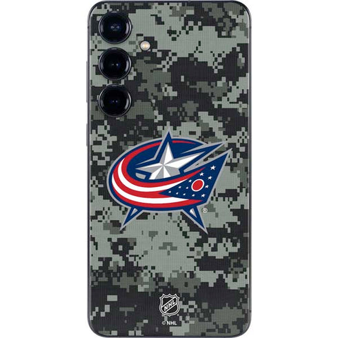 NHL Columbus Blue Jackets Camo Galaxy S24 Skin
