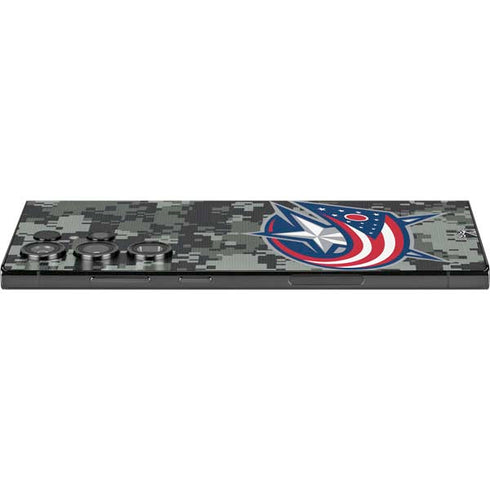 NHL Columbus Blue Jackets Camo Galaxy S24 Ultra Skin