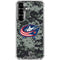 NHL Columbus Blue Jackets Camo Galaxy S26 Clear Case