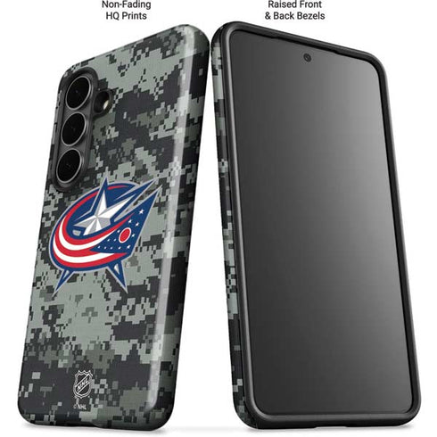 NHL Columbus Blue Jackets Camo Galaxy S26 Plus Impact Case