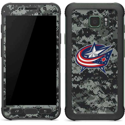 NHL Columbus Blue Jackets Camo Galaxy S7 Active Skin