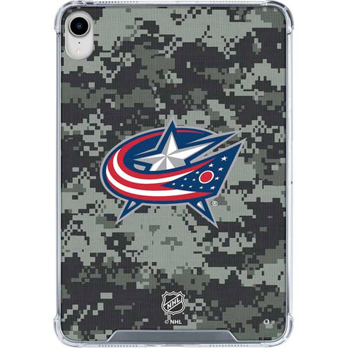 NHL Columbus Blue Jackets Camo iPad 11th Gen (2025) Clear Case