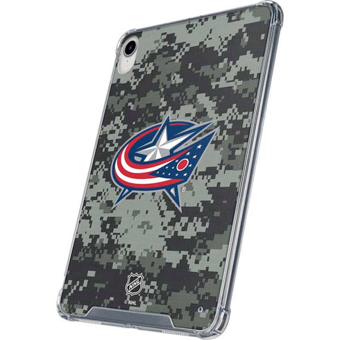NHL Columbus Blue Jackets Camo iPad 11th Gen (2025) Clear Case