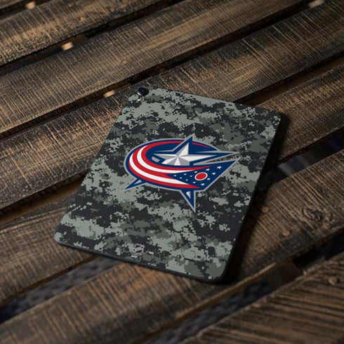 NHL Columbus Blue Jackets Camo Apple iPad Pro Skin