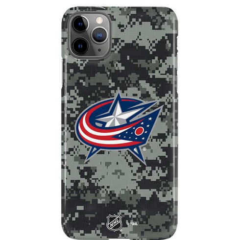 NHL Columbus Blue Jackets Camo iPhone Cases