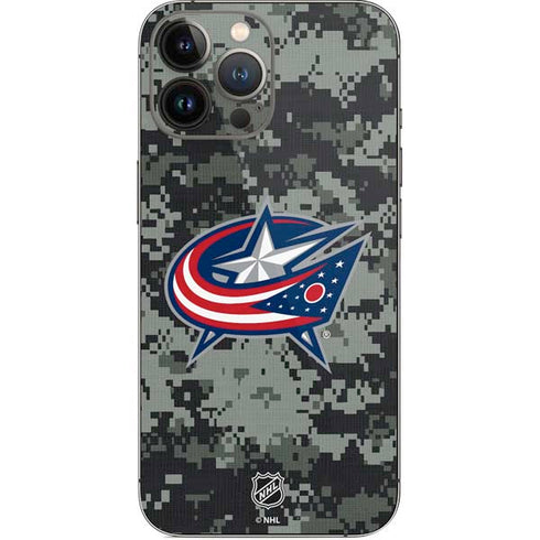 NHL Columbus Blue Jackets Camo iPhone 15 Pro Max Skin