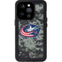 NHL Columbus Blue Jackets Camo iPhone 15 Pro Waterproof Case