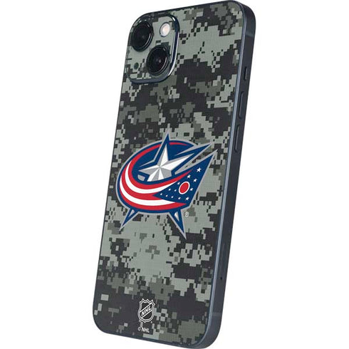 NHL Columbus Blue Jackets Camo iPhone 15 Skin