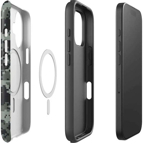 NHL Columbus Blue Jackets Camo iPhone 16 Magsafe Impact Case