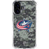 NHL Columbus Blue Jackets Camo iPhone 16 Plus Clear Case