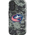 NHL Columbus Blue Jackets Camo iPhone 16 Plus Impact Case