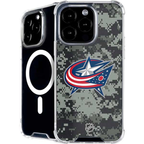 NHL Columbus Blue Jackets Camo iPhone 16 Pro MagSafe Case