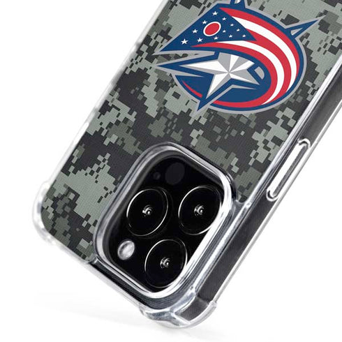 NHL Columbus Blue Jackets Camo iPhone 16 Pro MagSafe Case