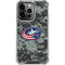 NHL Columbus Blue Jackets Camo iPhone 16 Pro Max Clear Case