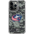 NHL Columbus Blue Jackets Camo iPhone 16 Pro Max Clear Case