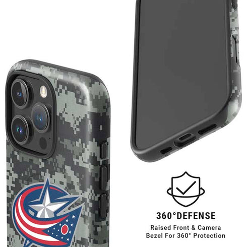 NHL Columbus Blue Jackets Camo iPhone 16 Pro Max Magsafe Impact Case
