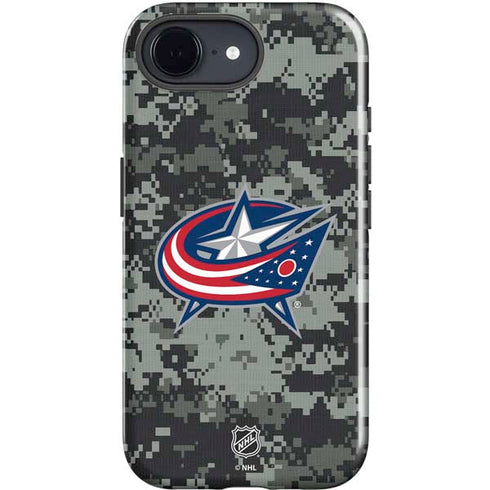NHL Columbus Blue Jackets Camo iPhone 16e Impact Case