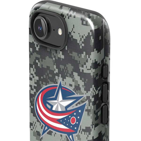 NHL Columbus Blue Jackets Camo iPhone 16e Impact Case