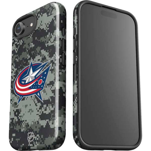 NHL Columbus Blue Jackets Camo iPhone 16e Impact Case