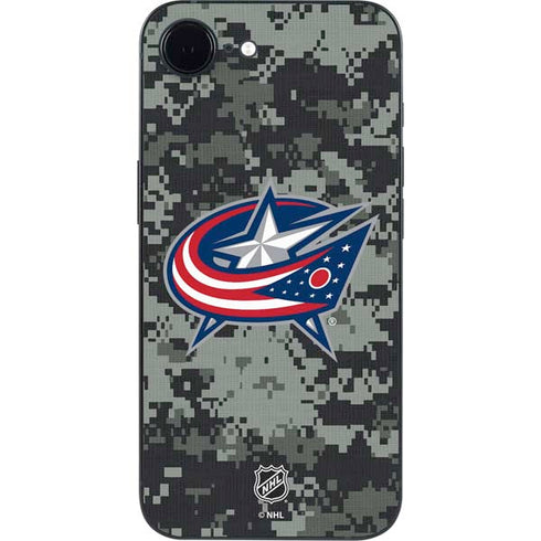 NHL Columbus Blue Jackets Camo iPhone 16e Skin