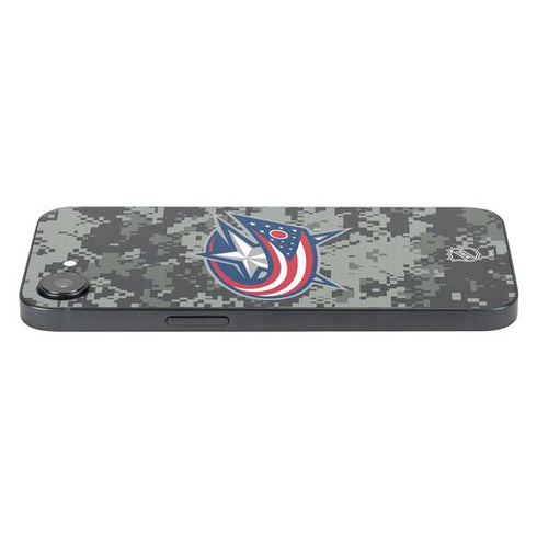 NHL Columbus Blue Jackets Camo iPhone 16e Skin