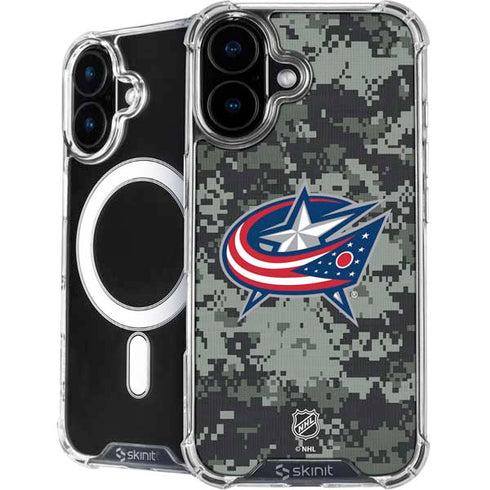 NHL Columbus Blue Jackets Camo iPhone 17 MagSafe Case