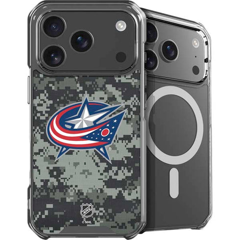 NHL Columbus Blue Jackets Camo iPhone 18 Pro Max MagSafe Case