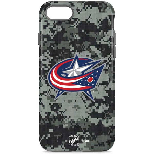 NHL Columbus Blue Jackets Camo iPhone Cases