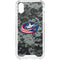 NHL Columbus Blue Jackets Camo iPhone XS Clear Case