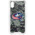 NHL Columbus Blue Jackets Camo iPhone XS Clear Case