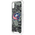 NHL Columbus Blue Jackets Camo iPhone XS Clear Case